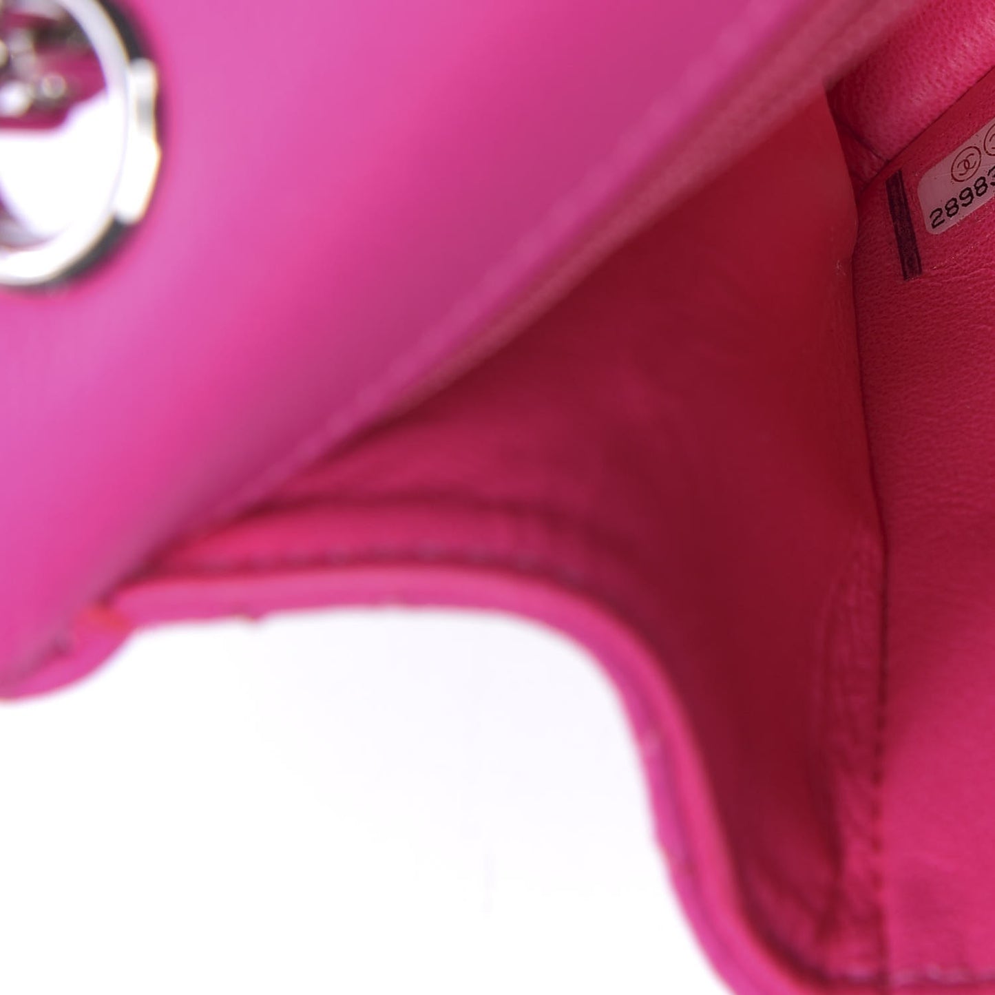 Goatskin Quilted 2.55 Reissue Mini Flap Fluorescent Pink