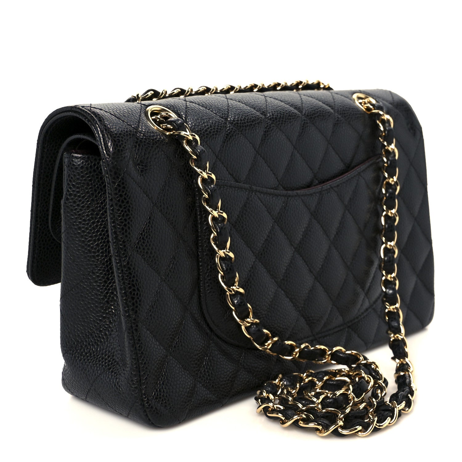 Chanel Caviar Quilted Medium Double Flap Black 3 of 11