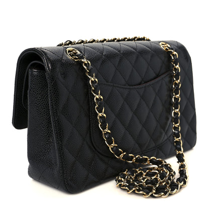Chanel Caviar Quilted Medium Double Flap Black 3 of 11