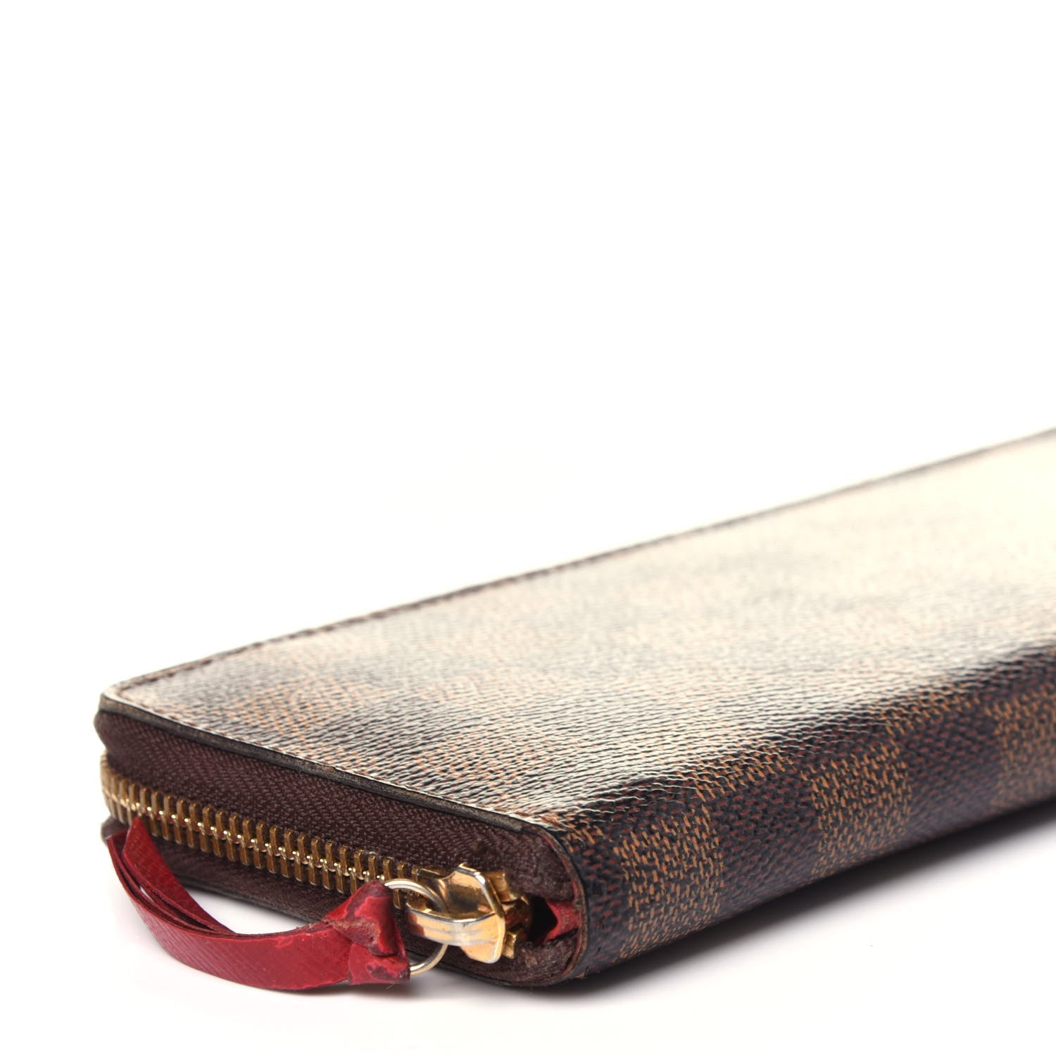 Louis Vuitton Damier Ebene Clemence Wallet Cherry 7 of 12