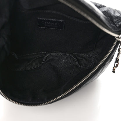 Chanel Grained Calfskin Quilted Waist Belt Bag Black 5 of 8