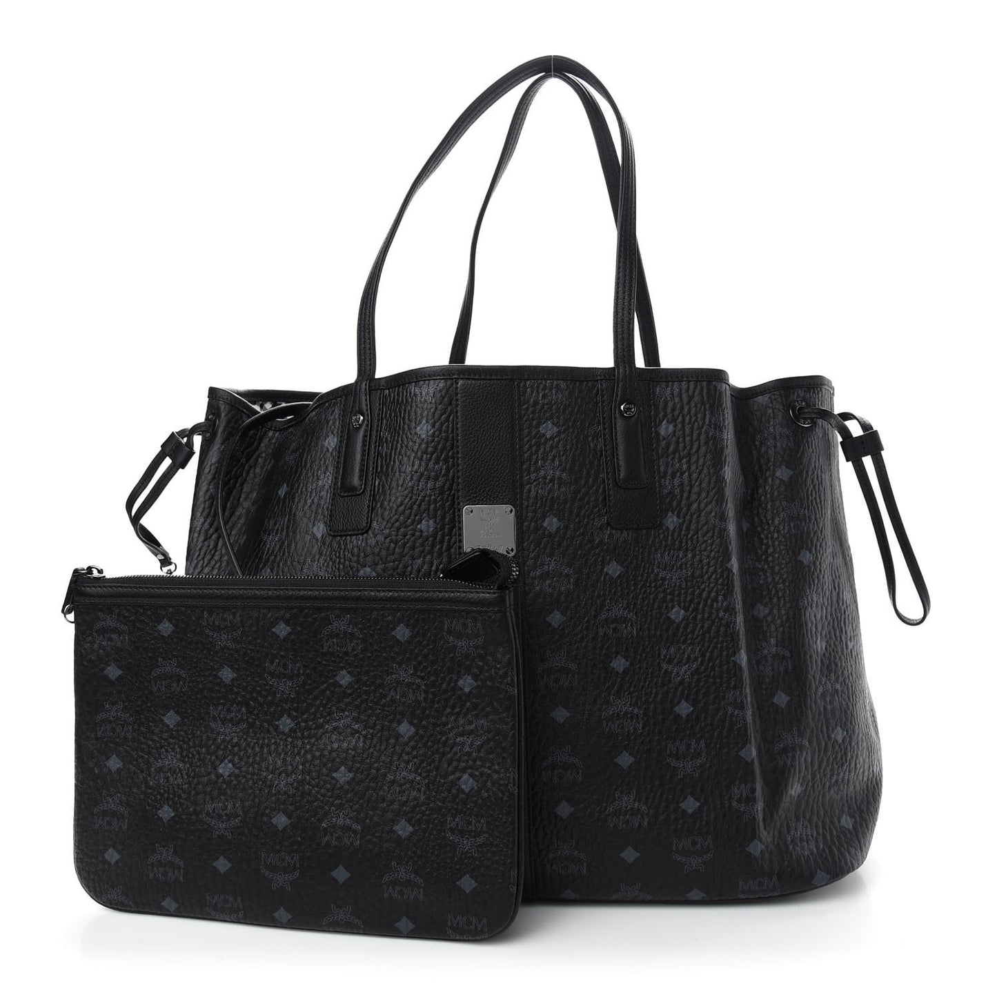 Visetos Large Liz Reversible Shopper Tote Black
