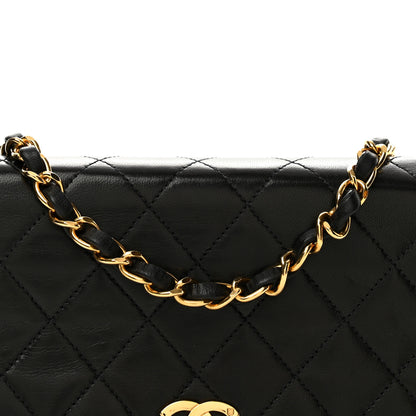 Chanel Lambskin Quilted Mini Single Flap Bag Black 9 of 15
