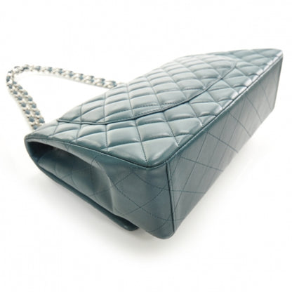 Chanel Lambskin Quilted Maxi Flap Turquoise 5 of 11