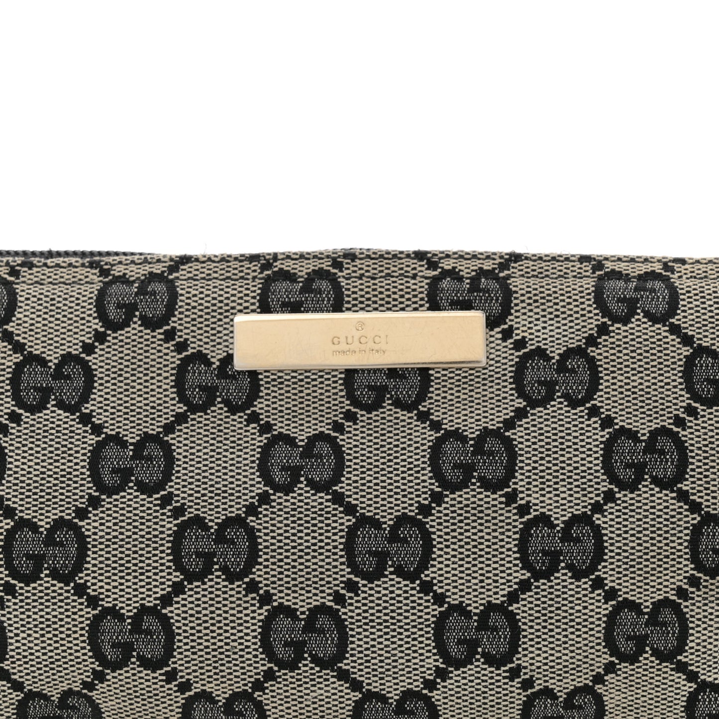 Monogram Web Boat Pochette Black