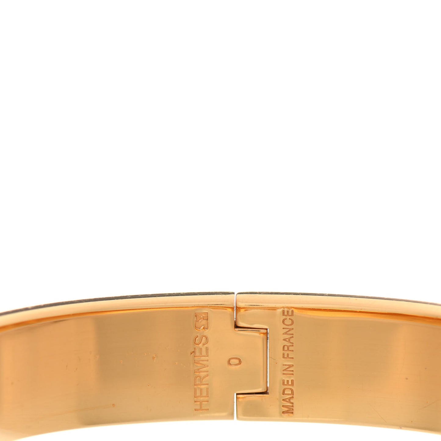Enamel Narrow Clic Clac H Bracelet PM Black