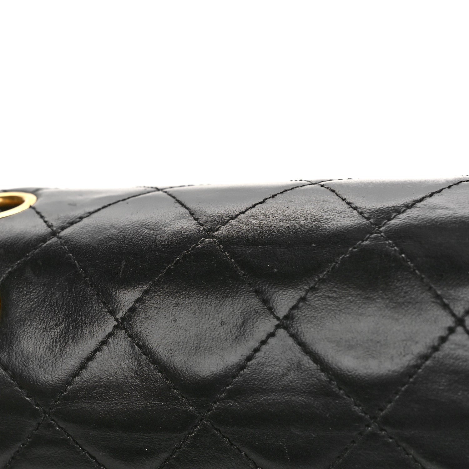 Chanel Lambskin Quilted Medium Double Flap Black 11 of 15