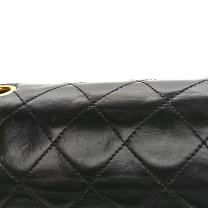 Chanel Lambskin Quilted Medium Double Flap Black 11 of 15