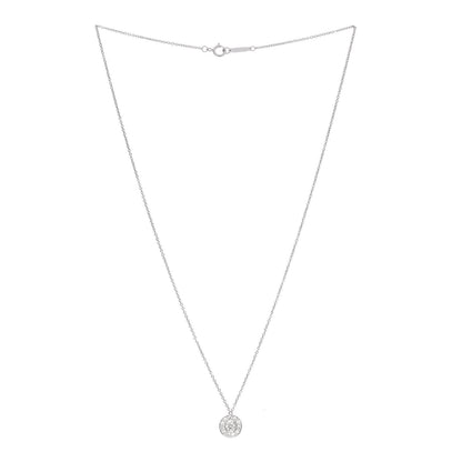 Tiffany Platinum Diamond .33ctw Circlet Pendant Necklace 3 of 5