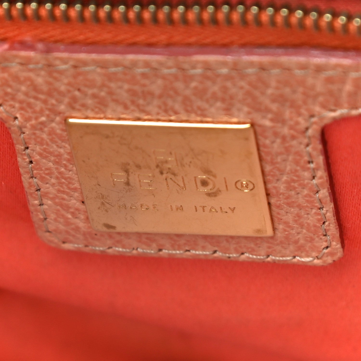 Fendi Zucca Crystal Flower Baguette Tobacco 6 of 20