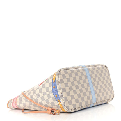Louis Vuitton Damier Azur Summer Trunks Neo Neverfull MM 5 of 10