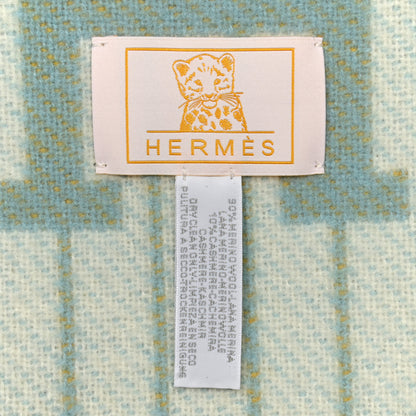 Hermes Wool Cashmere Avalon Passe-Passe Blanket Miel 3 of 4