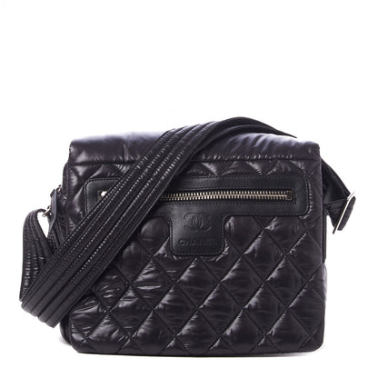 Chanel Nylon Small Coco Cocoon Messenger Bag Black 1 of 9