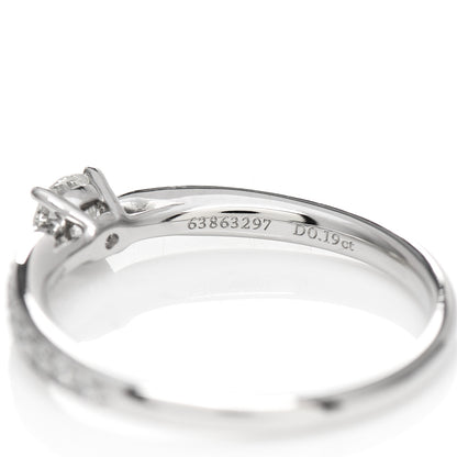 Tiffany Platinum Diamond .19ct Round Brilliant Harmony Engagement Ring 49 4.75 5 of 6