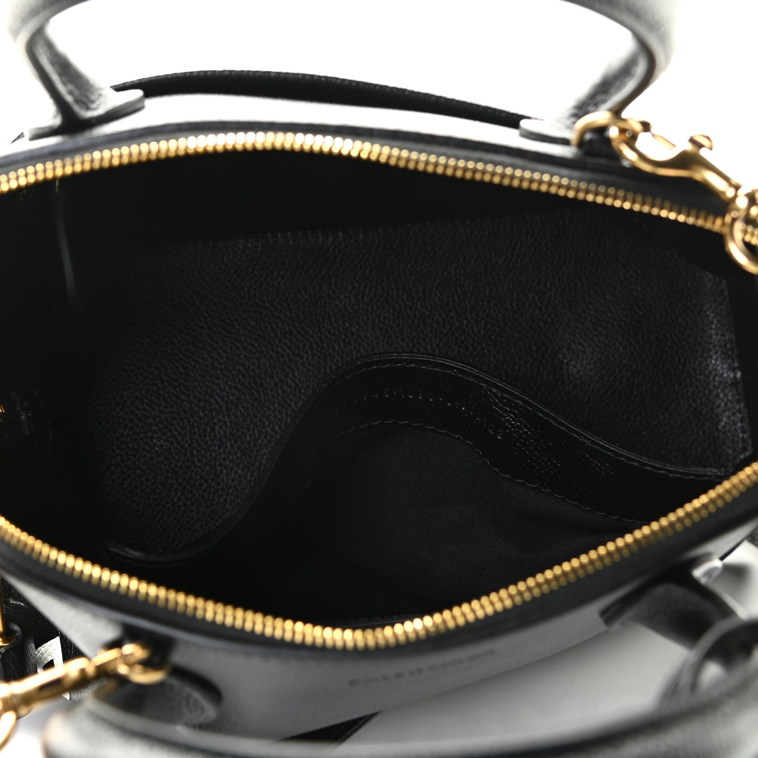 Balenciaga Grained Calfskin Logo S Ville Top Handle Bag Black White 6 of 8