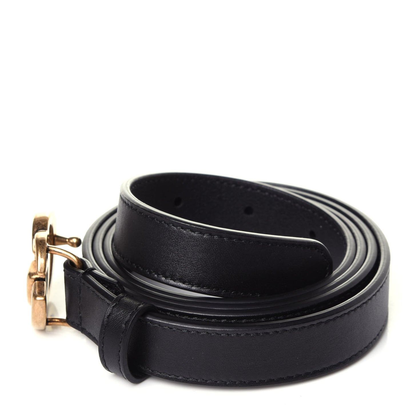 Calfskin Double G 20mm Belt 100 40 Black