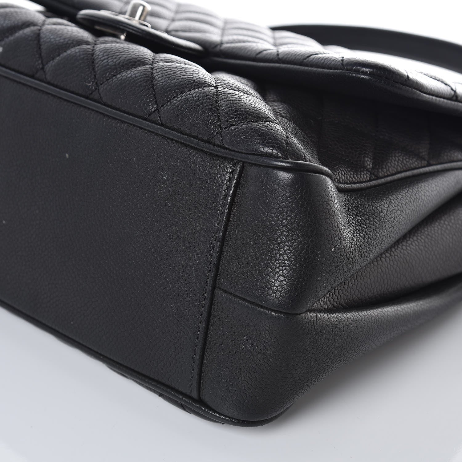 Chanel Caviar Quilted Medium Rock In Rome Single Flap Black 9 of 12