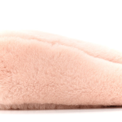 Prada Montone Shearling Mini Triangle Bag Orchidea 7 of 8