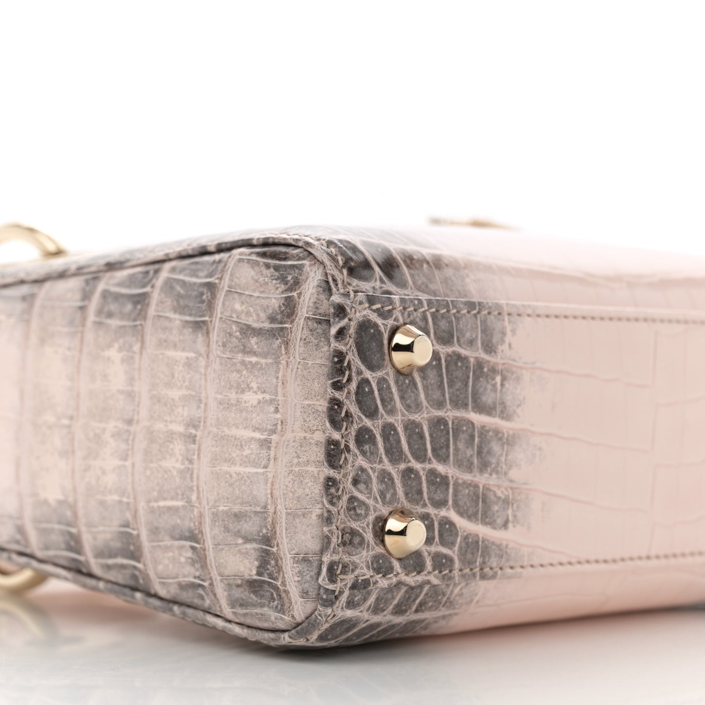 Niloticus Crocodile Himalaya Mini Lady Dior Rose