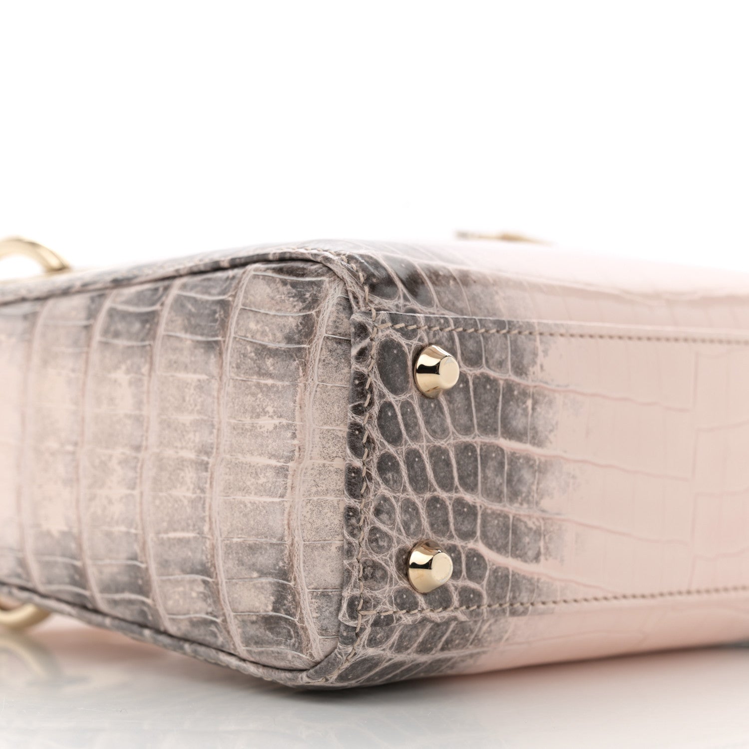 Christian Dior Niloticus Crocodile Himalaya Mini Lady Dior Rose 9 of 10
