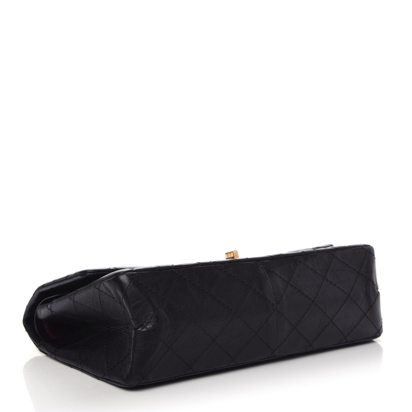 Aged Calfskin Quilted 2.55 Reissue 226 Flap Black