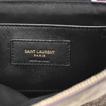 Saint Laurent Denim Quilted 80's Vanity Bag Bleached Lilac 6 of 10