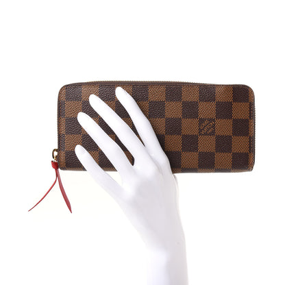 Louis Vuitton Damier Ebene Clemence Wallet Cherry 2 of 6