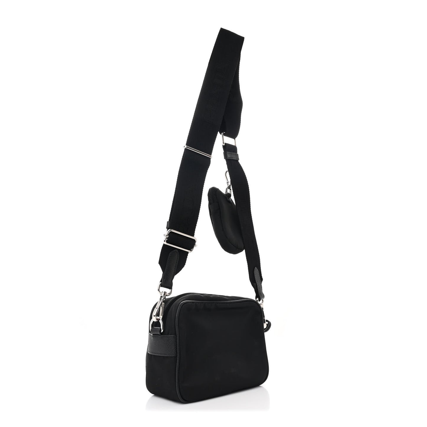 Re-Nylon Saffiano Mini Re-Edition 2005 Camera Bag Black