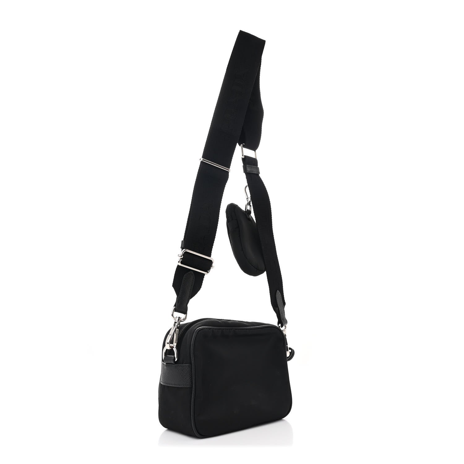Prada Re-Nylon Saffiano Mini Re-Edition 2005 Camera Bag Black 3 of 11