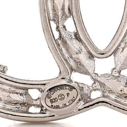 Chanel Crystal Starfall CC Brooch Silver 3 of 3