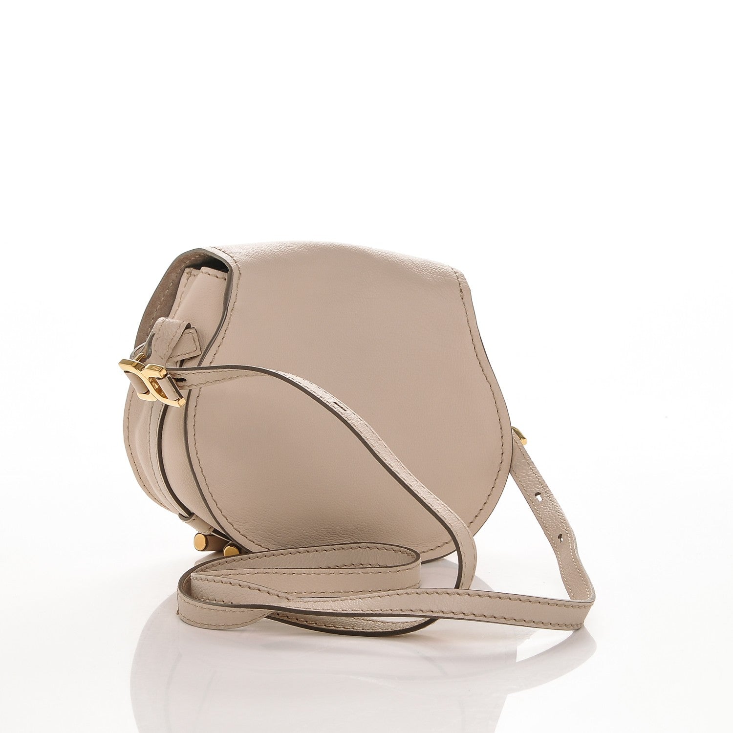 Chloe Calfskin Mini Marcie Nude Crossbody Bag Abstract White 3 of 6