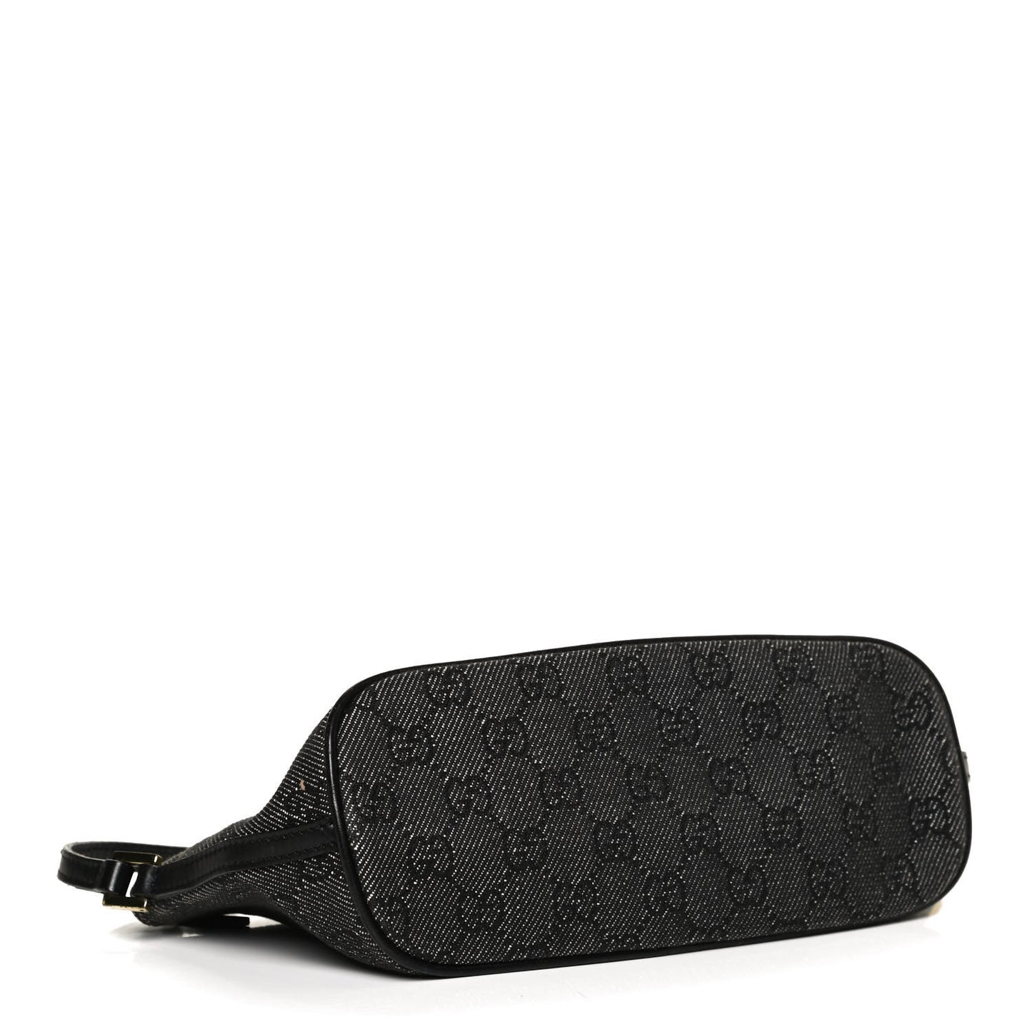 Denim Monogram Boat Pochette Black