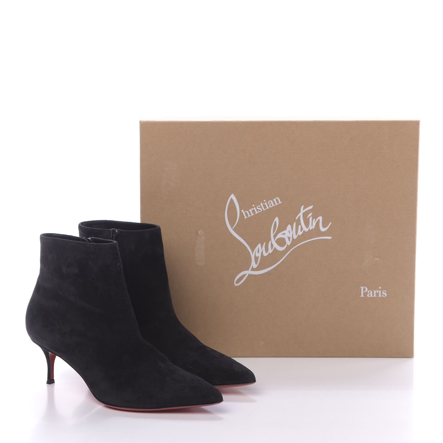 Christian Louboutin Suede So Kate Booty 55 Ankle Boots 36.5 Black 12 of 12