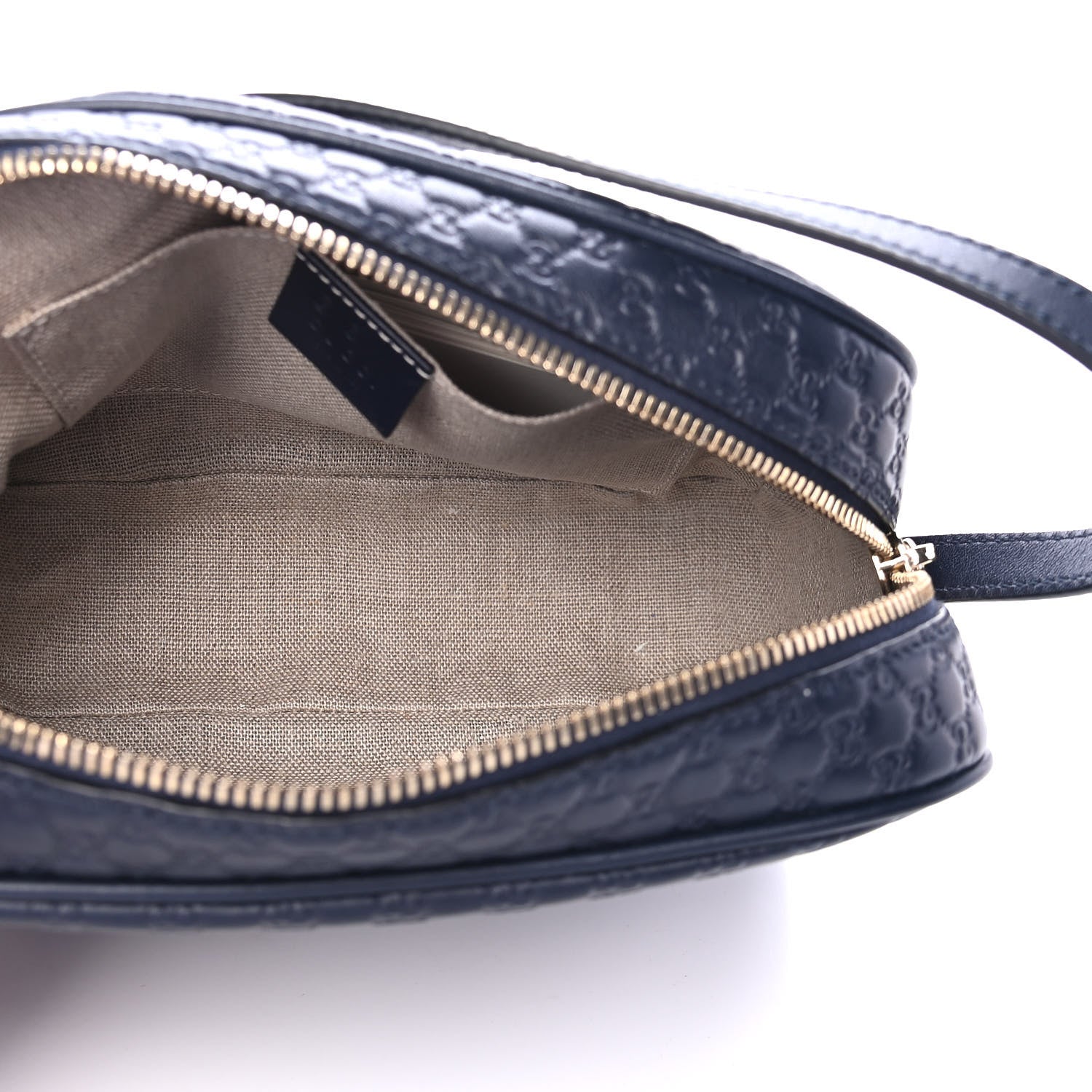 Gucci Soft Microguccissima Mini Bree Messenger Bag Blue 4 of 4