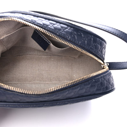 Gucci Soft Microguccissima Mini Bree Messenger Bag Blue 4 of 4