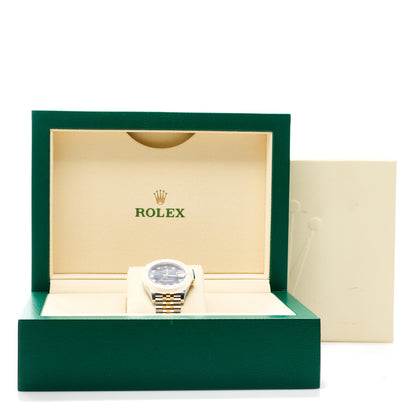 Rolex Stainless Steel 18K Yellow Gold Diamond Black Mother of Pearl 31mm Oyster Perpetual Datejust Watch 278273 5 of 5