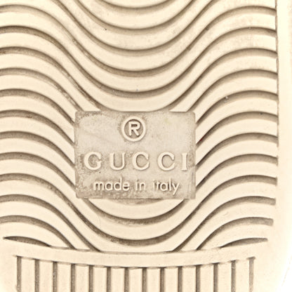 Gucci Calfskin Web Bee Embroidered Womens Ace Sneakers 38 White Green 6 of 18