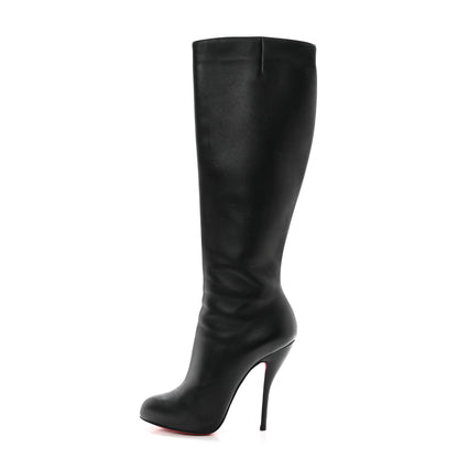Christian Louboutin Calfskin Bourge 100 Tall Boots 36.5 Black 1 of 8