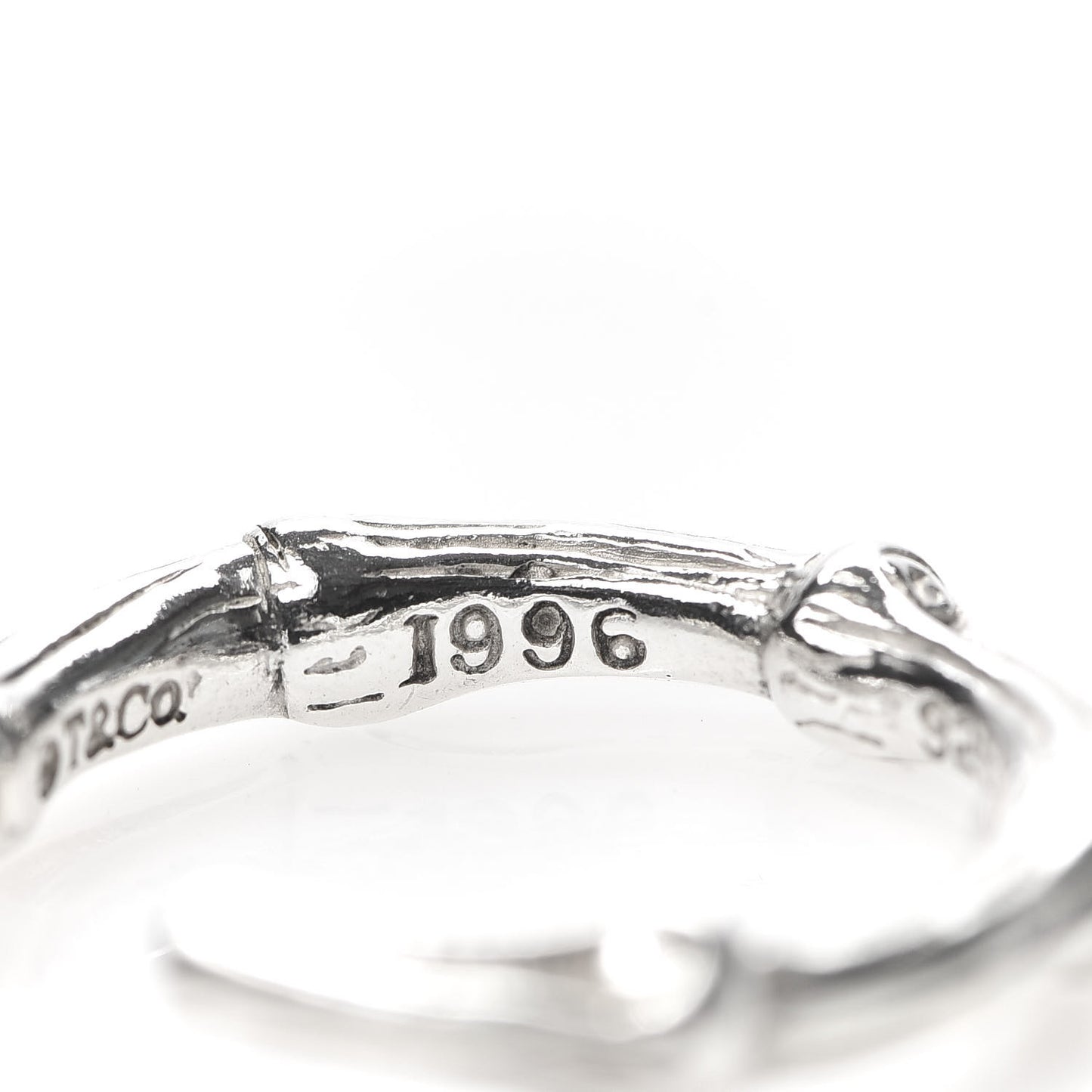 Sterling Silver Bamboo Hoop Earrings