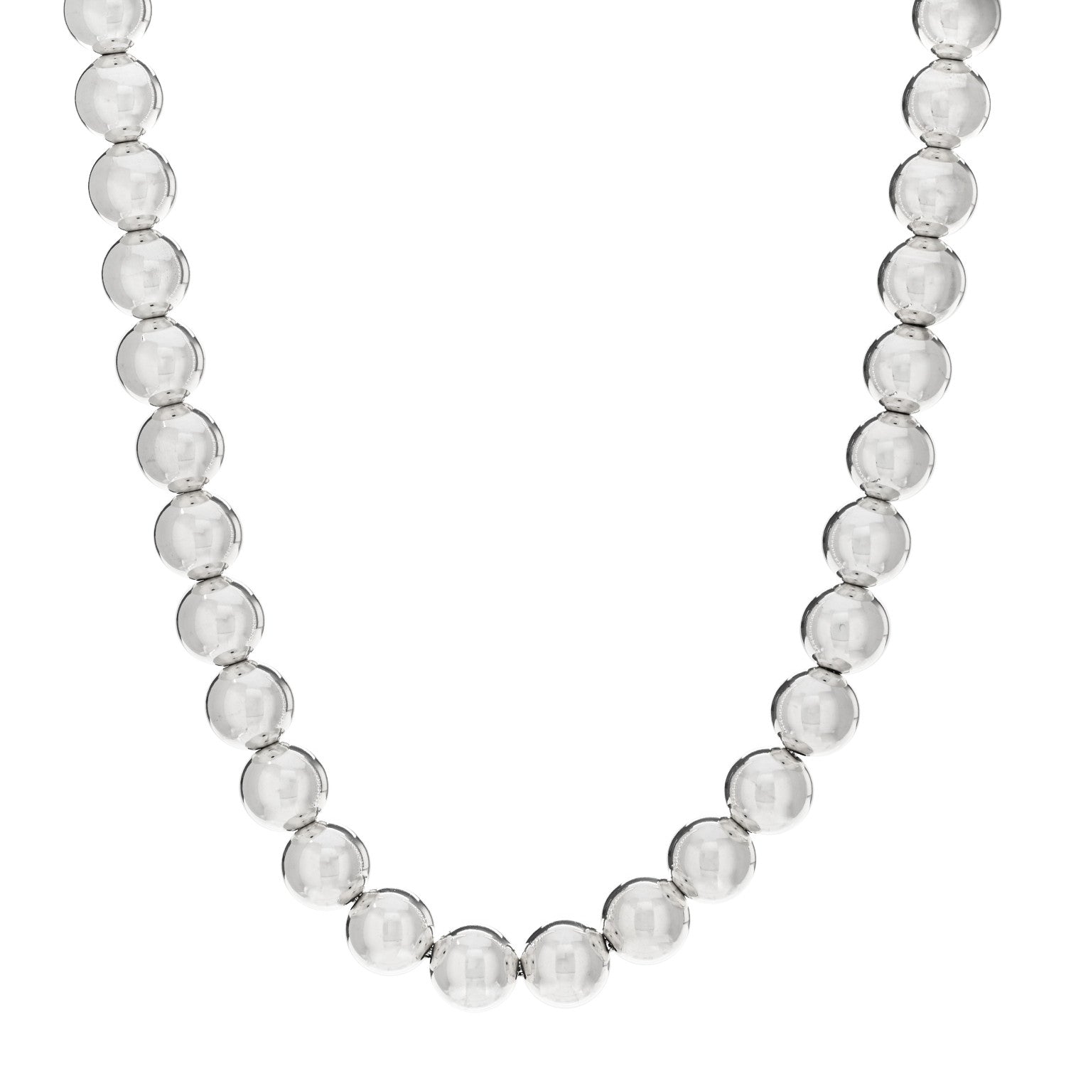 Tiffany Sterling Silver 10mm HardWear Ball Necklace 1 of 4