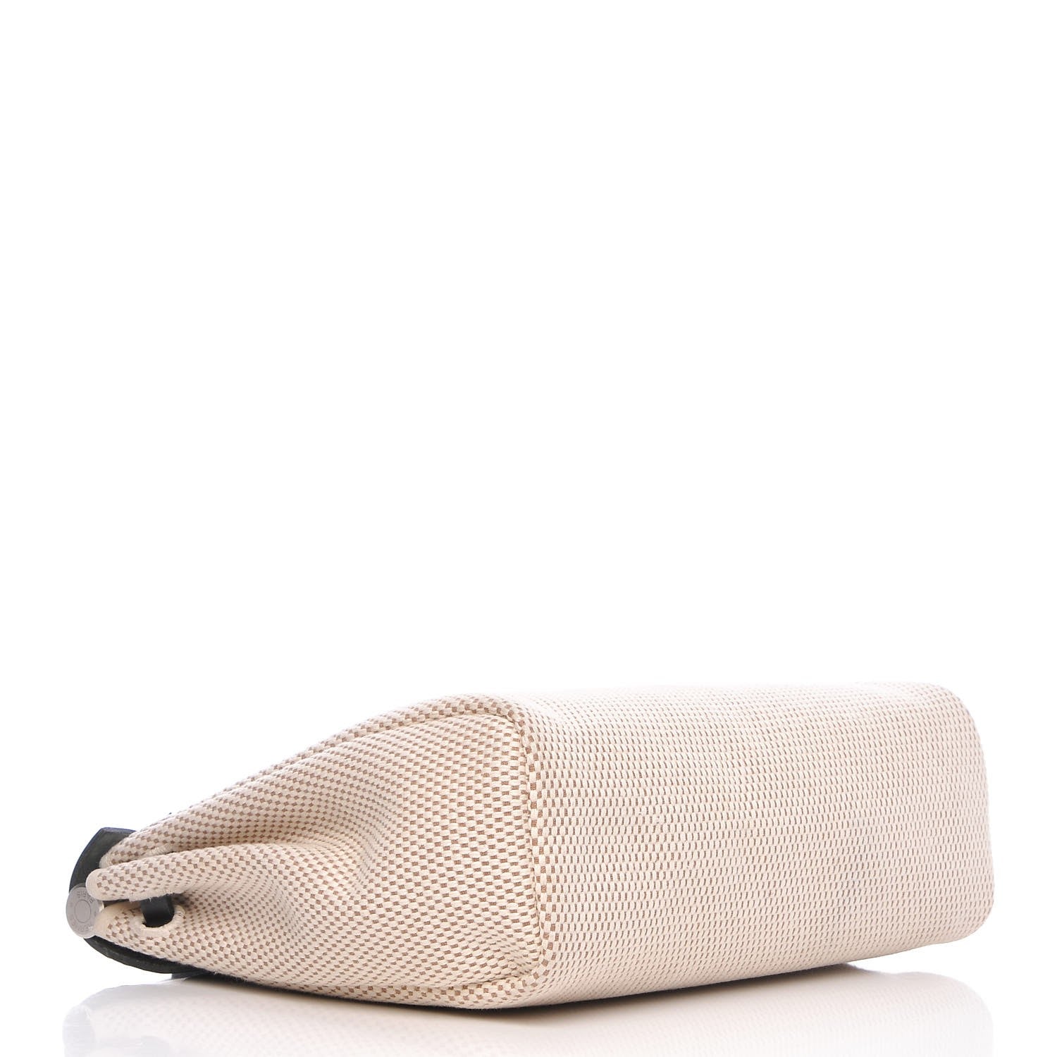 Hermes Toile Vache Calfskin Herbag 30 PM Black Natural 4 of 18