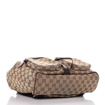 Gucci Monogram Backpack Dark Brown 4 of 9