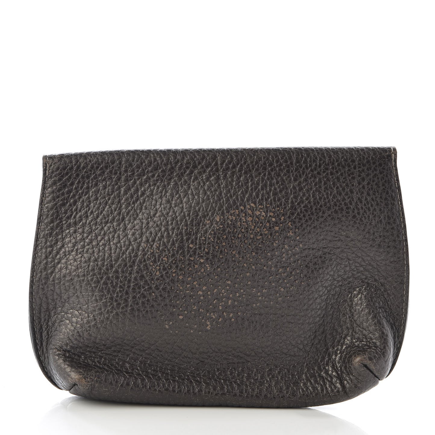 Grained Calfskin Darley Cosmetic Pouch Evergreen
