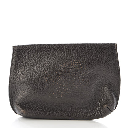 Mulberry Grained Calfskin Darley Cosmetic Pouch Evergreen 2 of 8