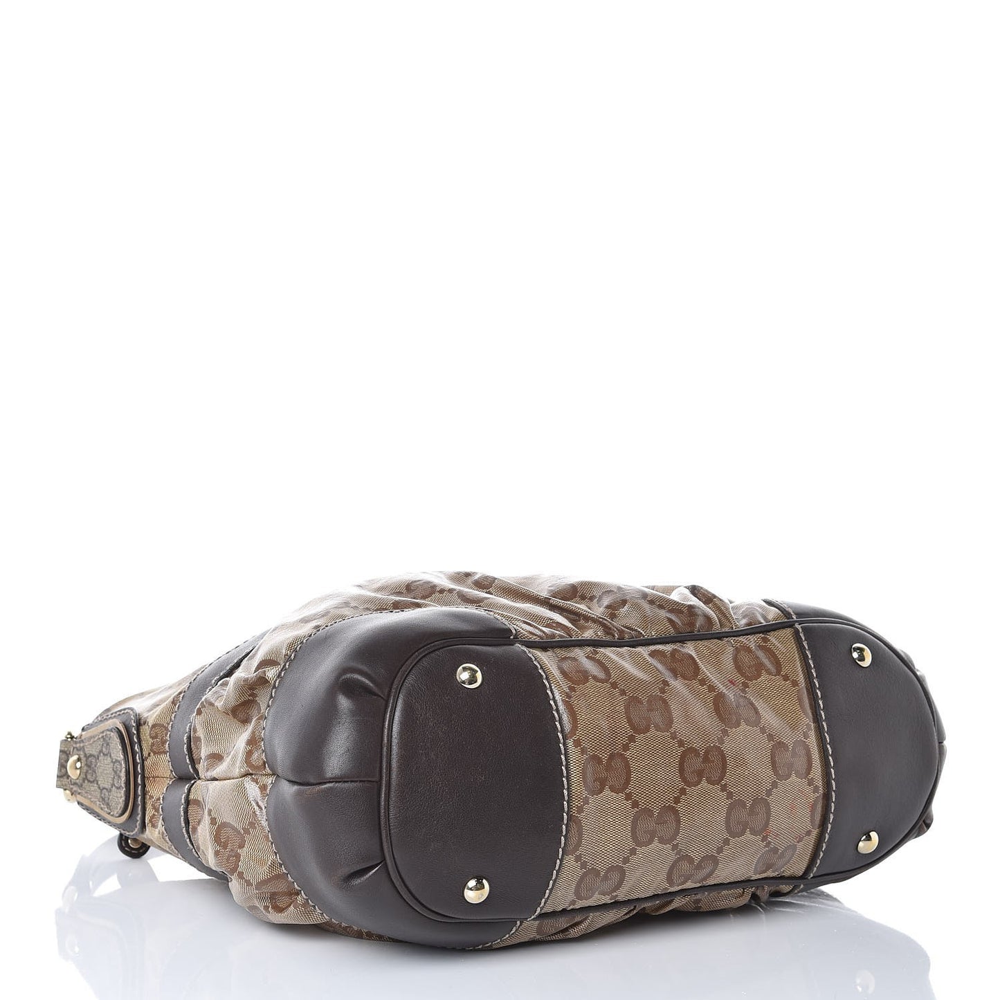 Crystal Monogram Mix Hobo Dark Brown