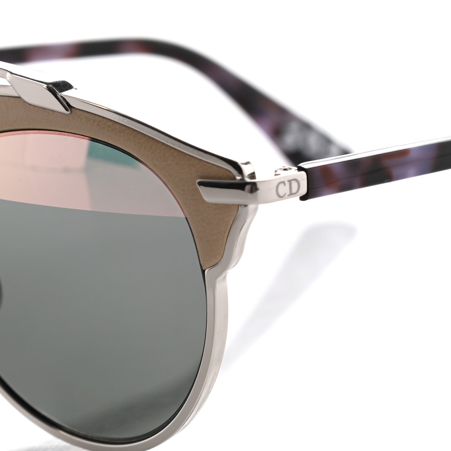 Christian Dior Metal Lambskin So Real Sunglasses Beige 9 of 9