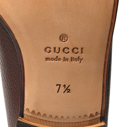 Gucci Road Calfskin Mens Horsebit Loafers 7.5 Brown 7 of 8
