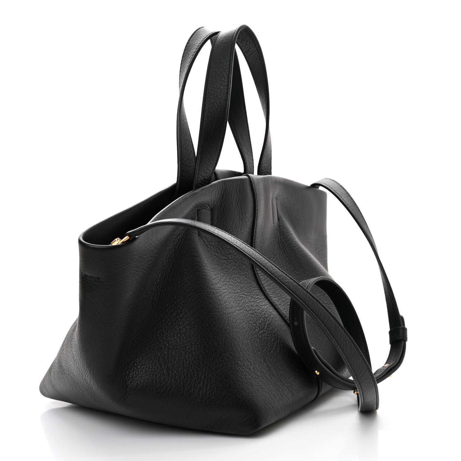 Mansur Gavriel Calfskin Tulipano Bag Black 3 of 12