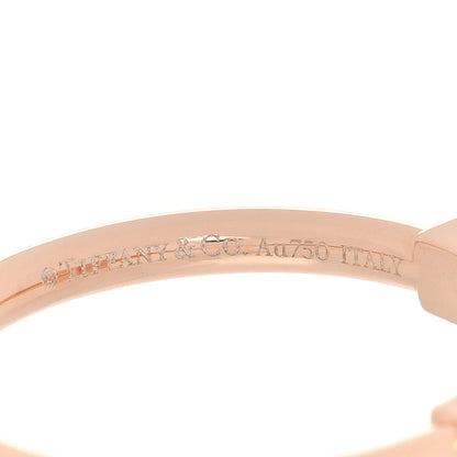Tiffany 18K Rose Gold Black Onyx T Wire Ring 52 6 4 of 5