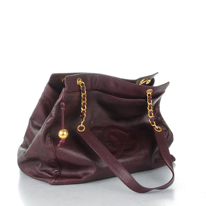 Chanel Caviar Timeless XL Weekender Bag Burgundy 8 of 8